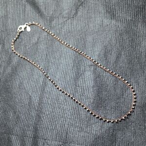 Retired & Rare Silpada Sterling Silver Bead Brown Silk Cord Necklace N2107